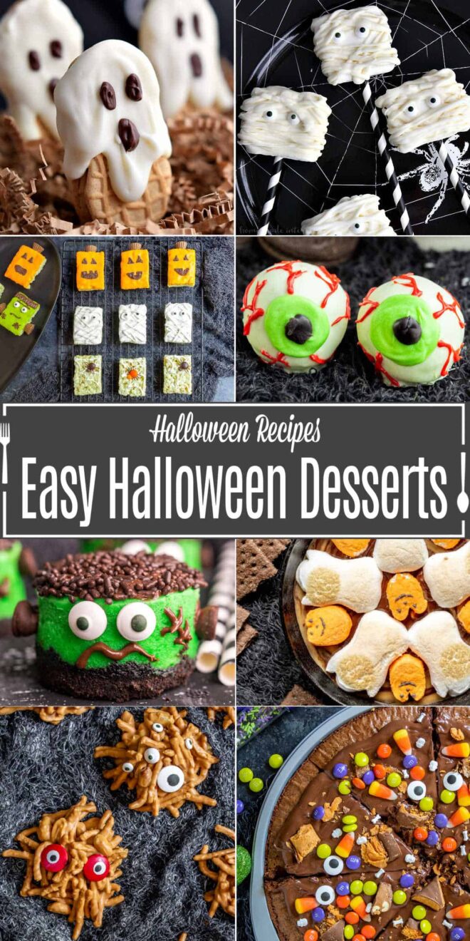 Pinterest image for Easy Halloween Treats