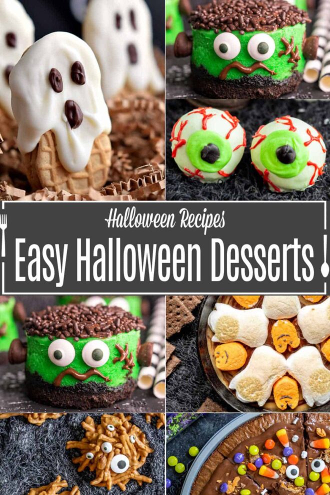 Pinterest image for Easy Halloween Treats