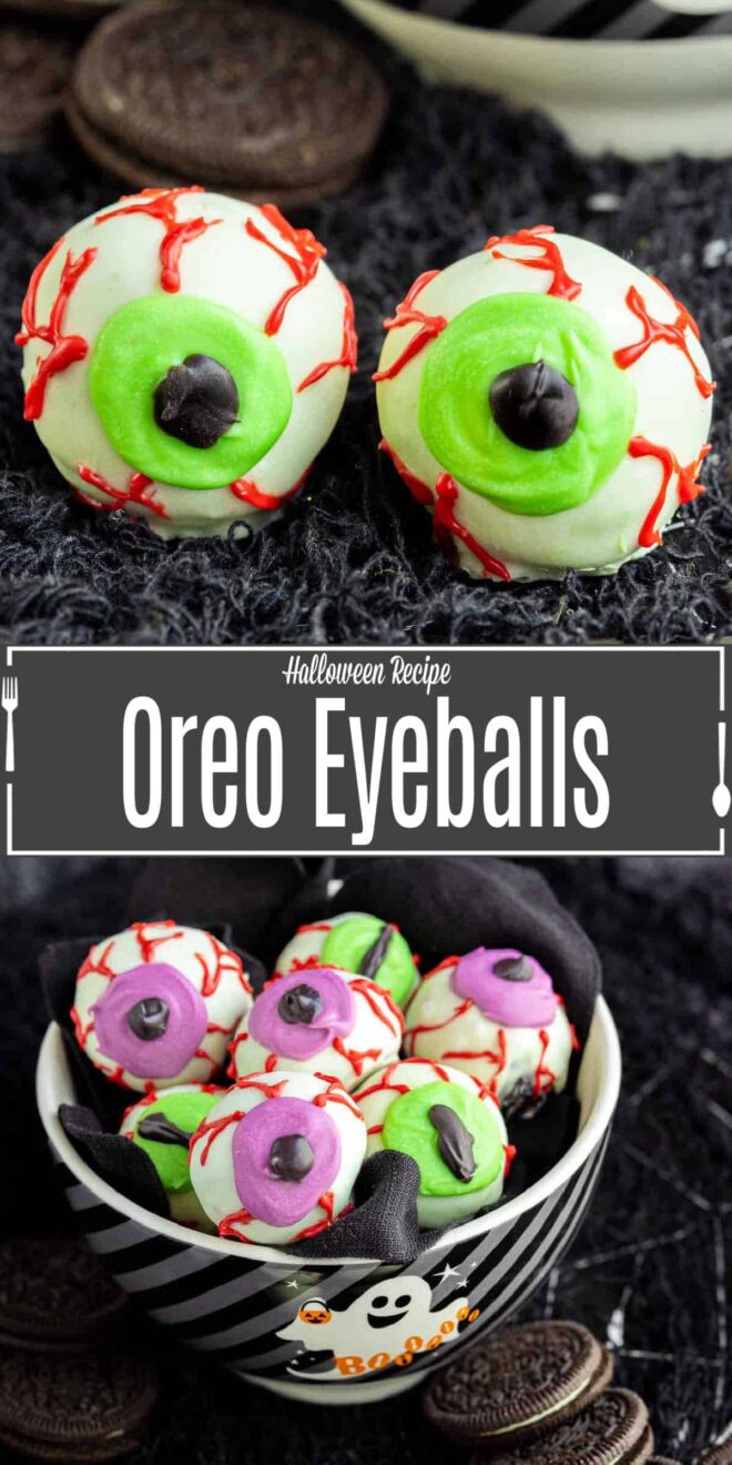 pinterest image of Oreo Eyeballs