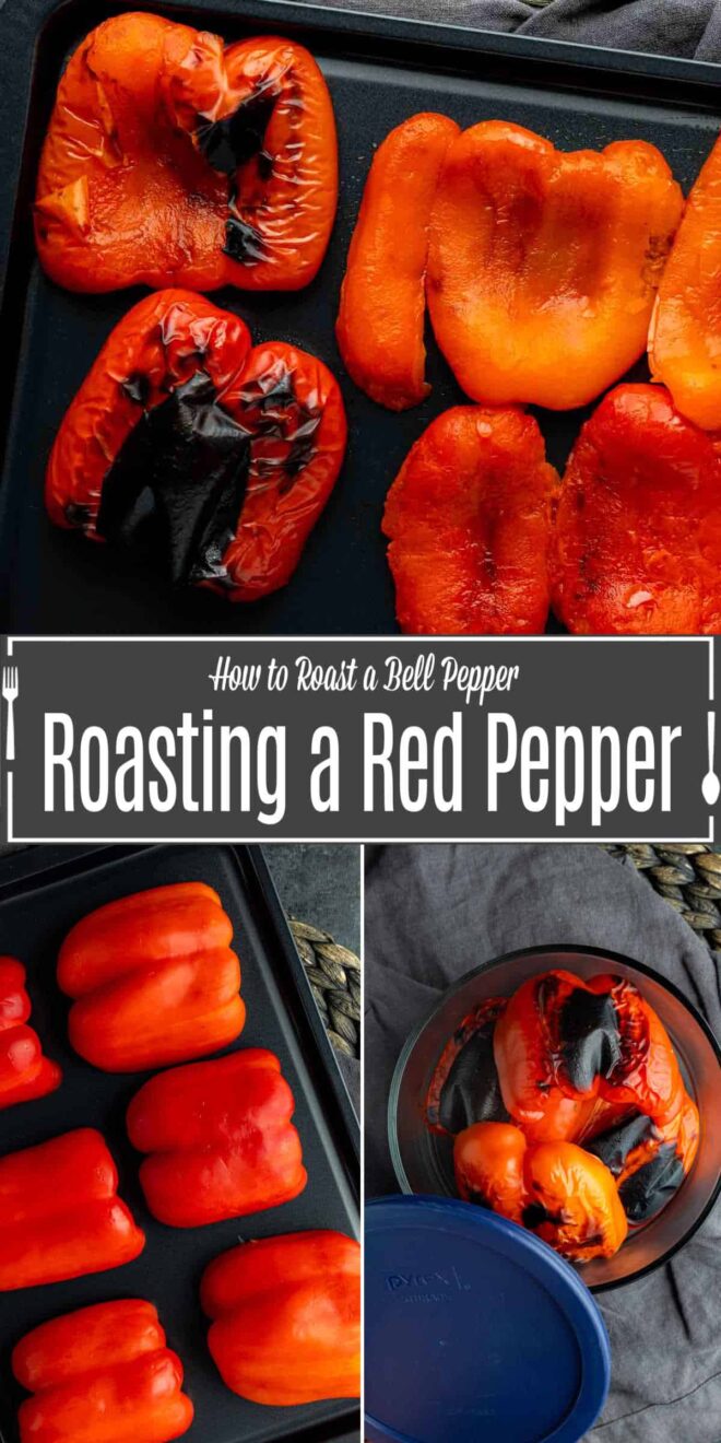 pinterest image of Roasting a Red Pepper