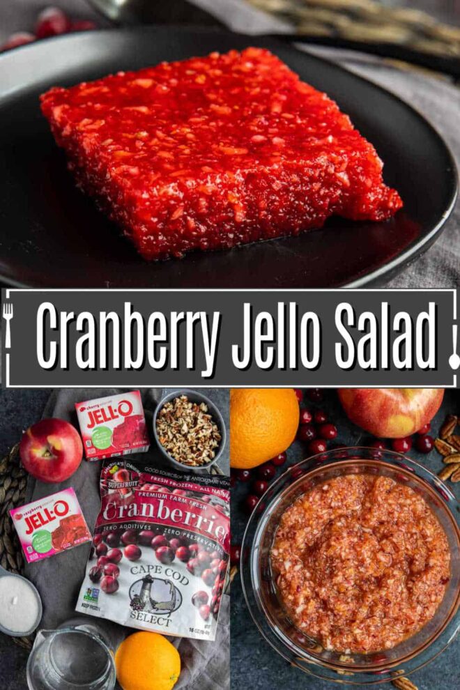 pinterest of home to make Cranberry Jello Salad