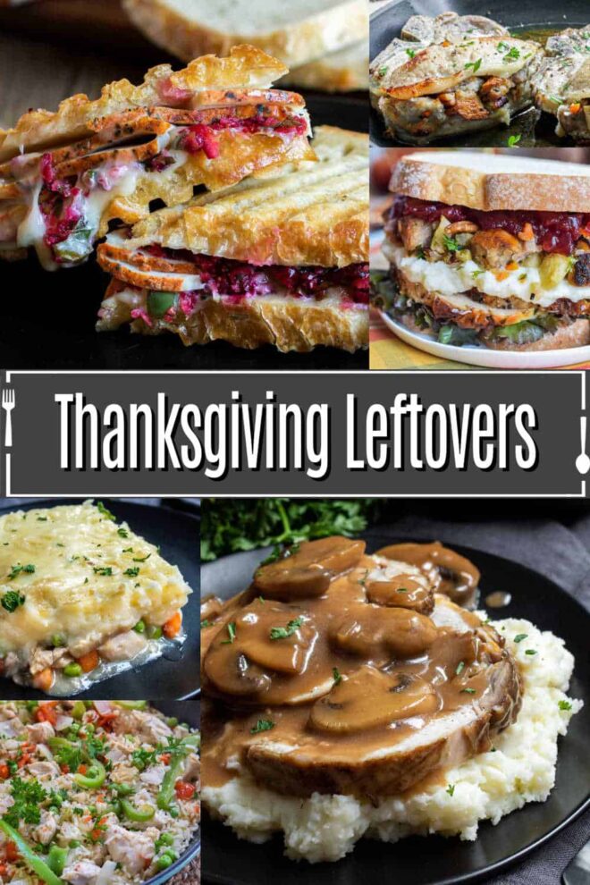 pinterest image of Thanksgiving Leftovers