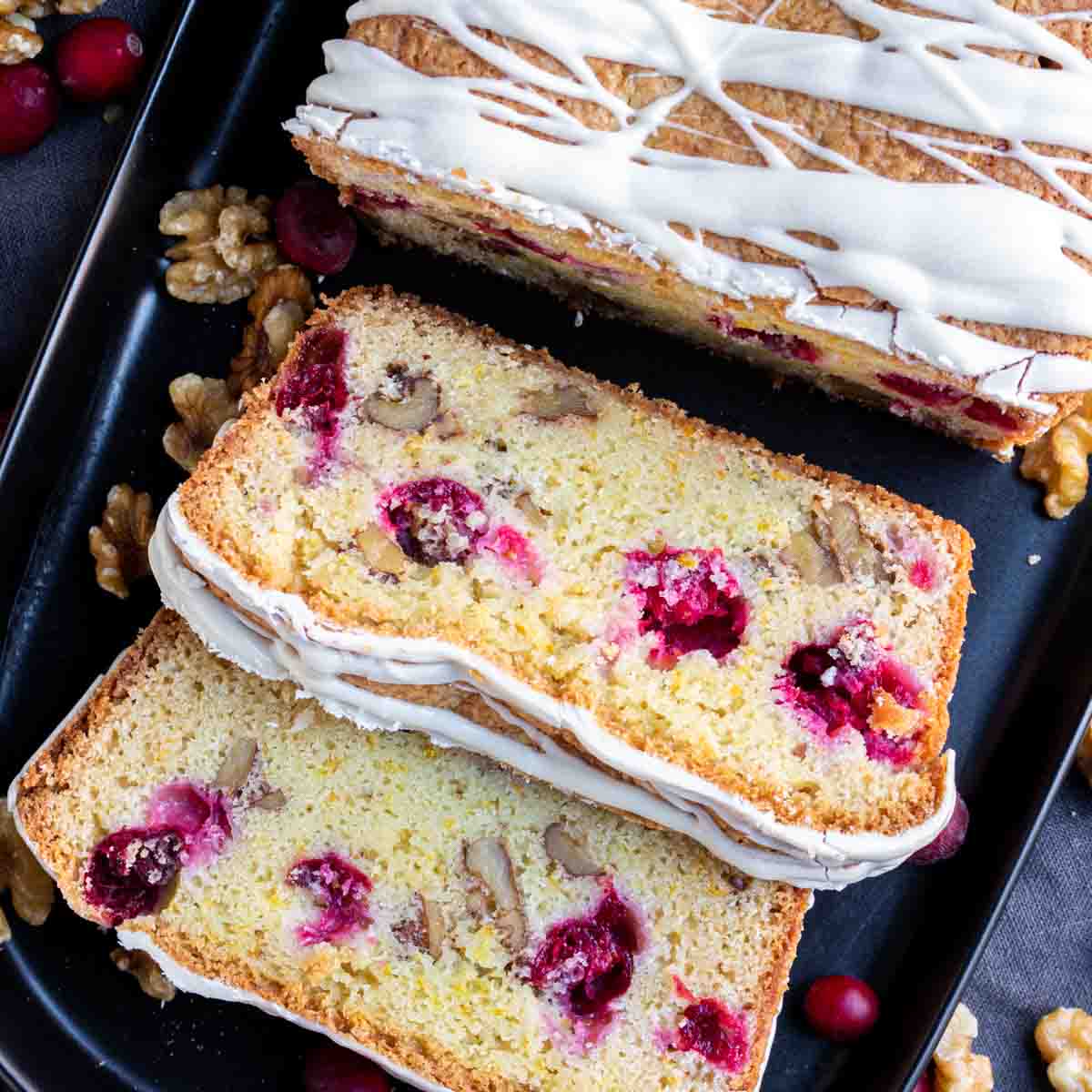 Cranberry Orange Bread with nuts