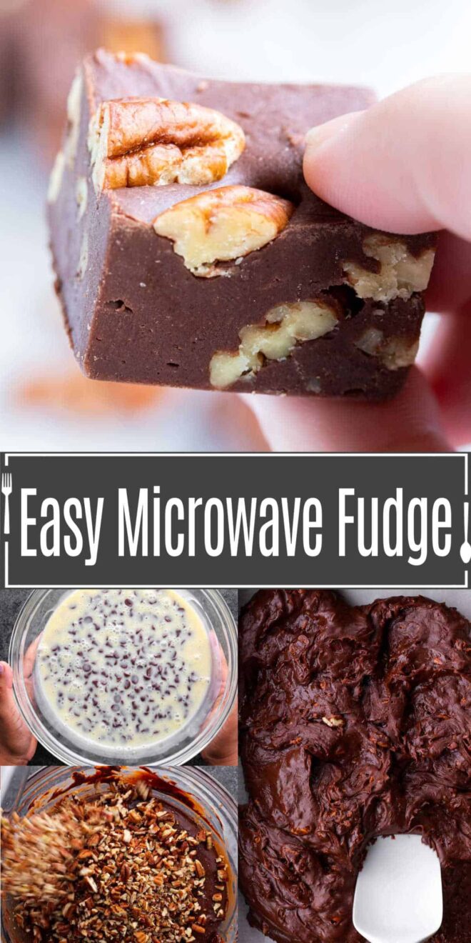 steps to make Easy Microwave Fudge with condensed milk