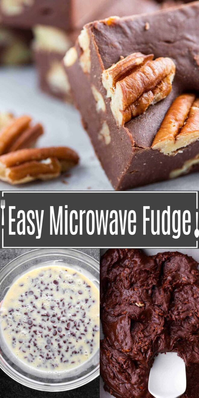 how to make Easy Microwave Fudge with condensed milk