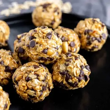 Peanut Butter Energy Balls on a plate
