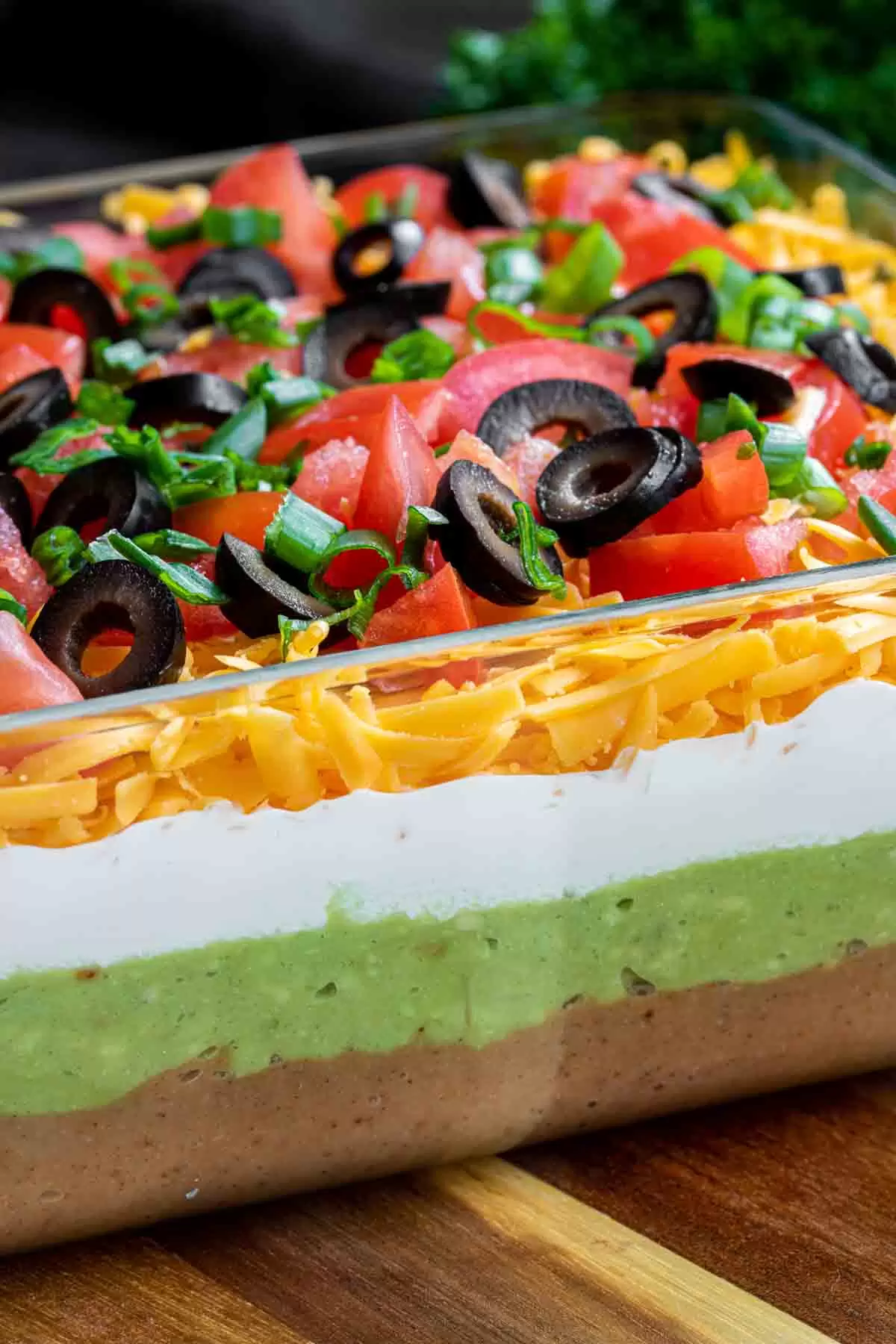 7 Layer Dip recipe with refried beans