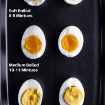 air fryer eggs with cook times