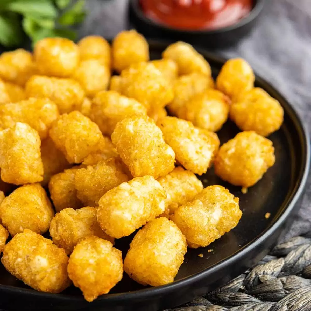 plate of Air Fryer Tater Tots