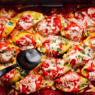 serving Stuffed Shells