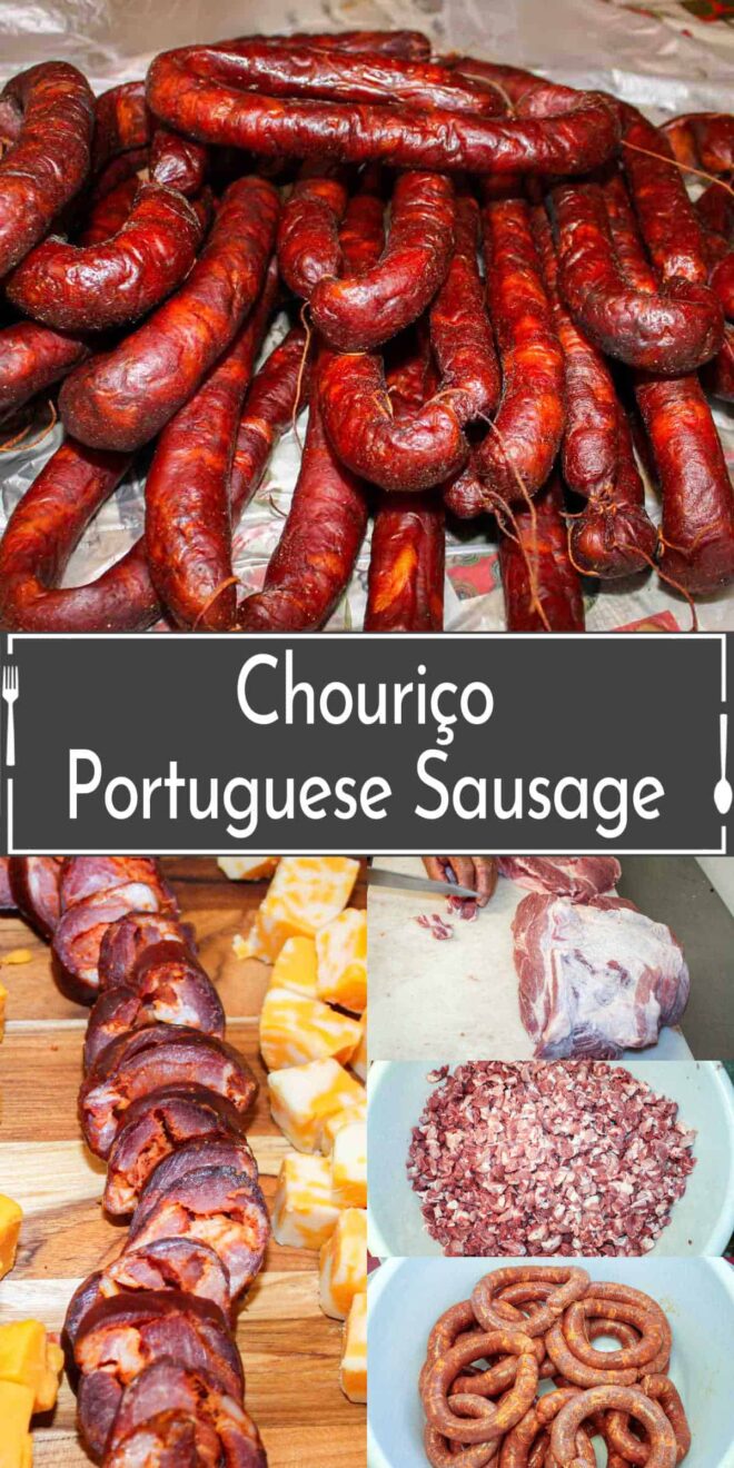 Pinterest of how to make homemade Portuguese sausage