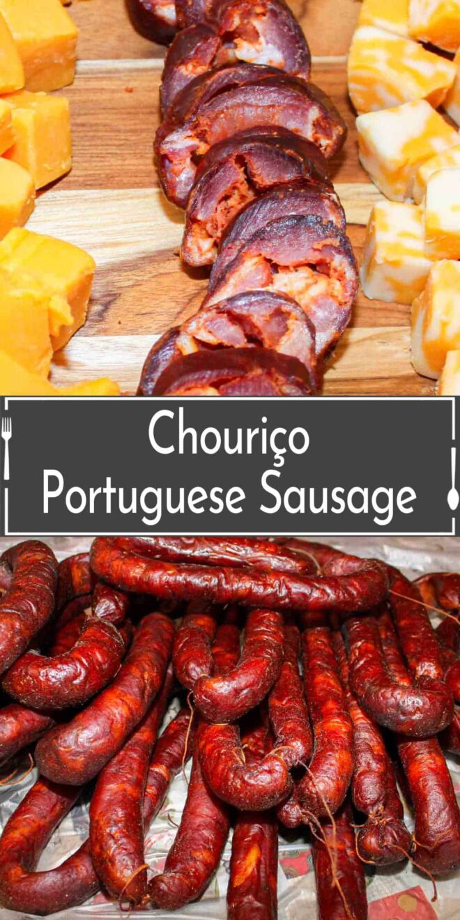 Pinterest of Portuguese sausage
