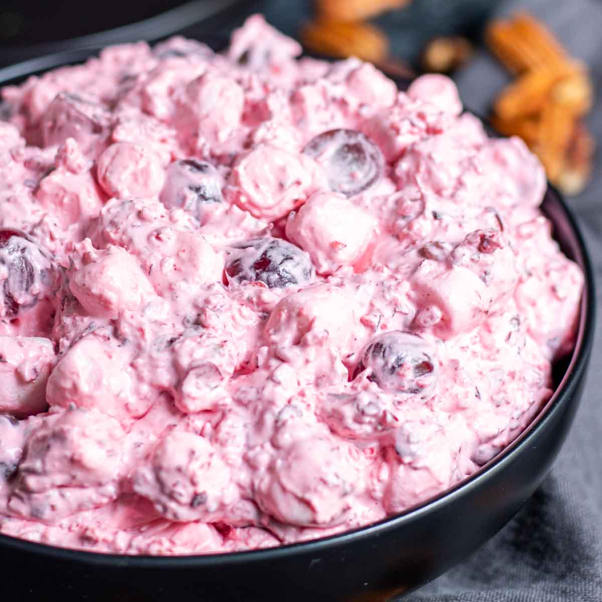 A bowl of Cranberry Fluff