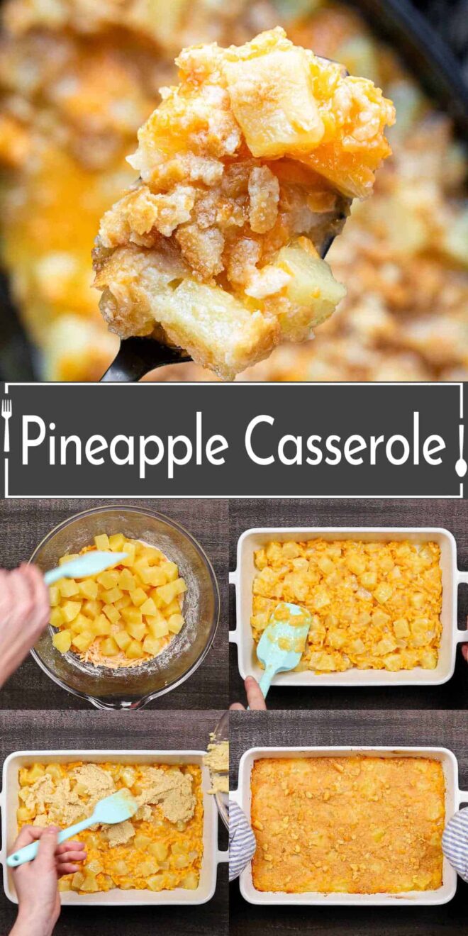 How to make a pineapple casserole.