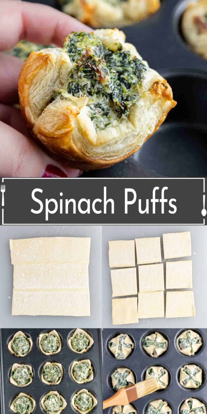 Spinach puffs - how to make spinach puffs.