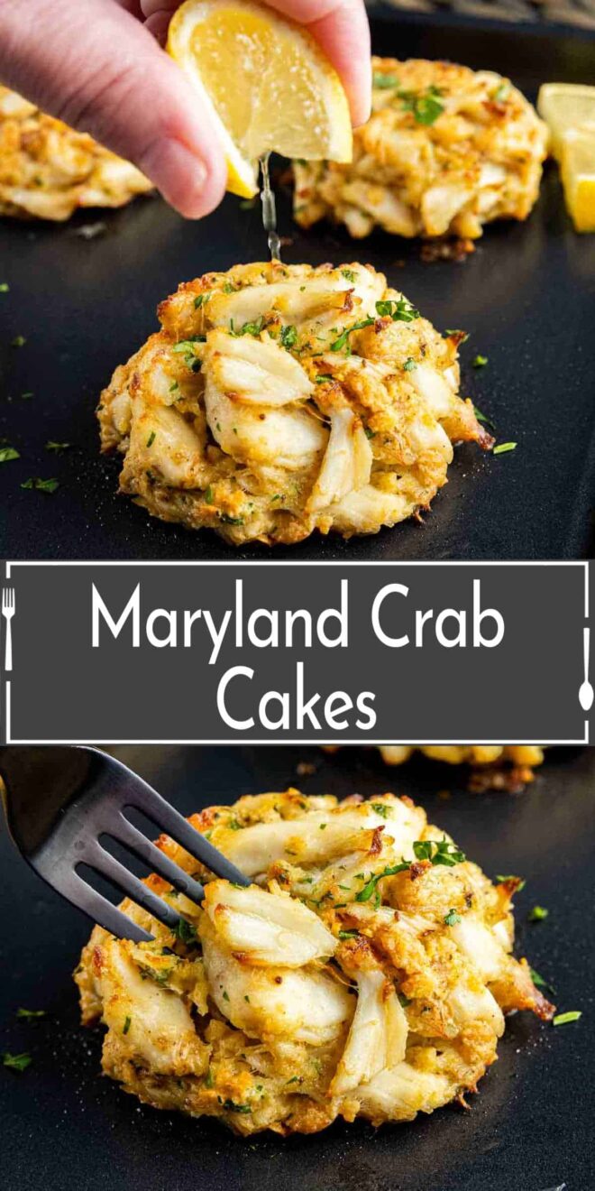 pinterest collage of Maryland Crab Cakes